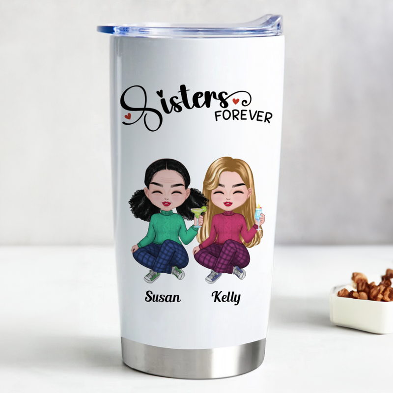 20oz Sisters Forever - Personalized Tumbler