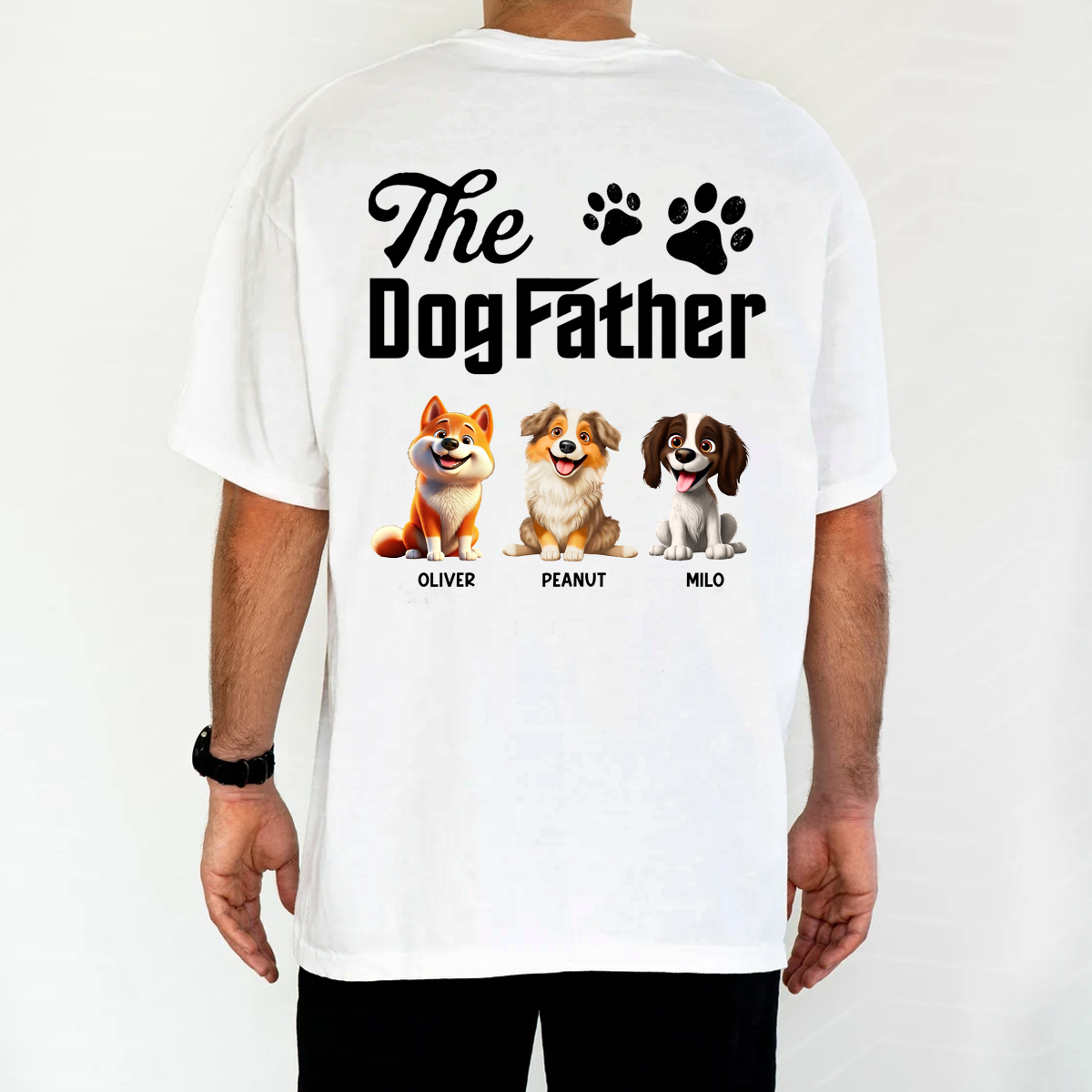 The Dog Father 3D Effect - Personalized T Shirt