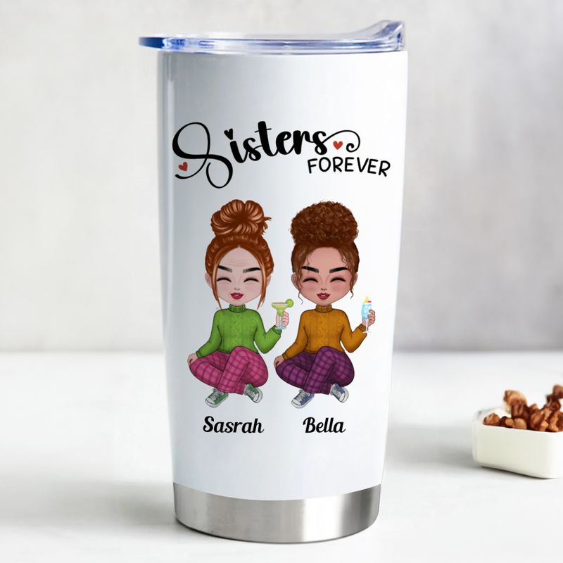 20oz Sisters Forever - Personalized Tumbler