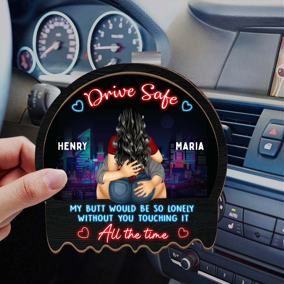 You Are The Song My Heart Sings - Couple Personalized Custom Car Visor Clip - Gift For Husband Wife, Anniversary