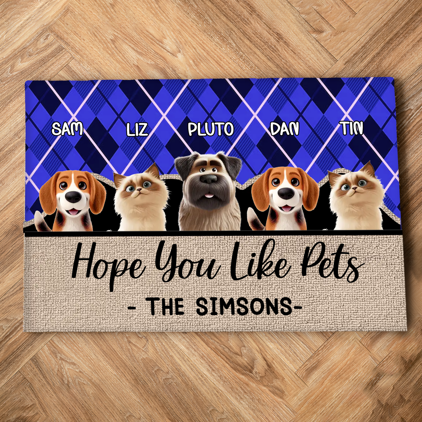 Hope You Like Dogs - Dog Personalized Custom Home Decor Decorative Mat - House Warming Gift For Pet Owners, Pet Lovers