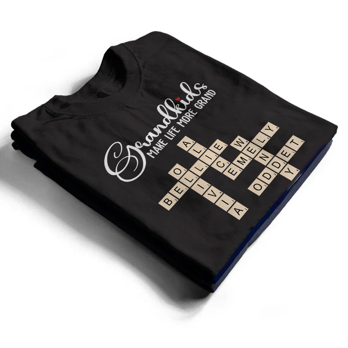Crossword Grandkids Make Life More Grand - Personalized T Shirt