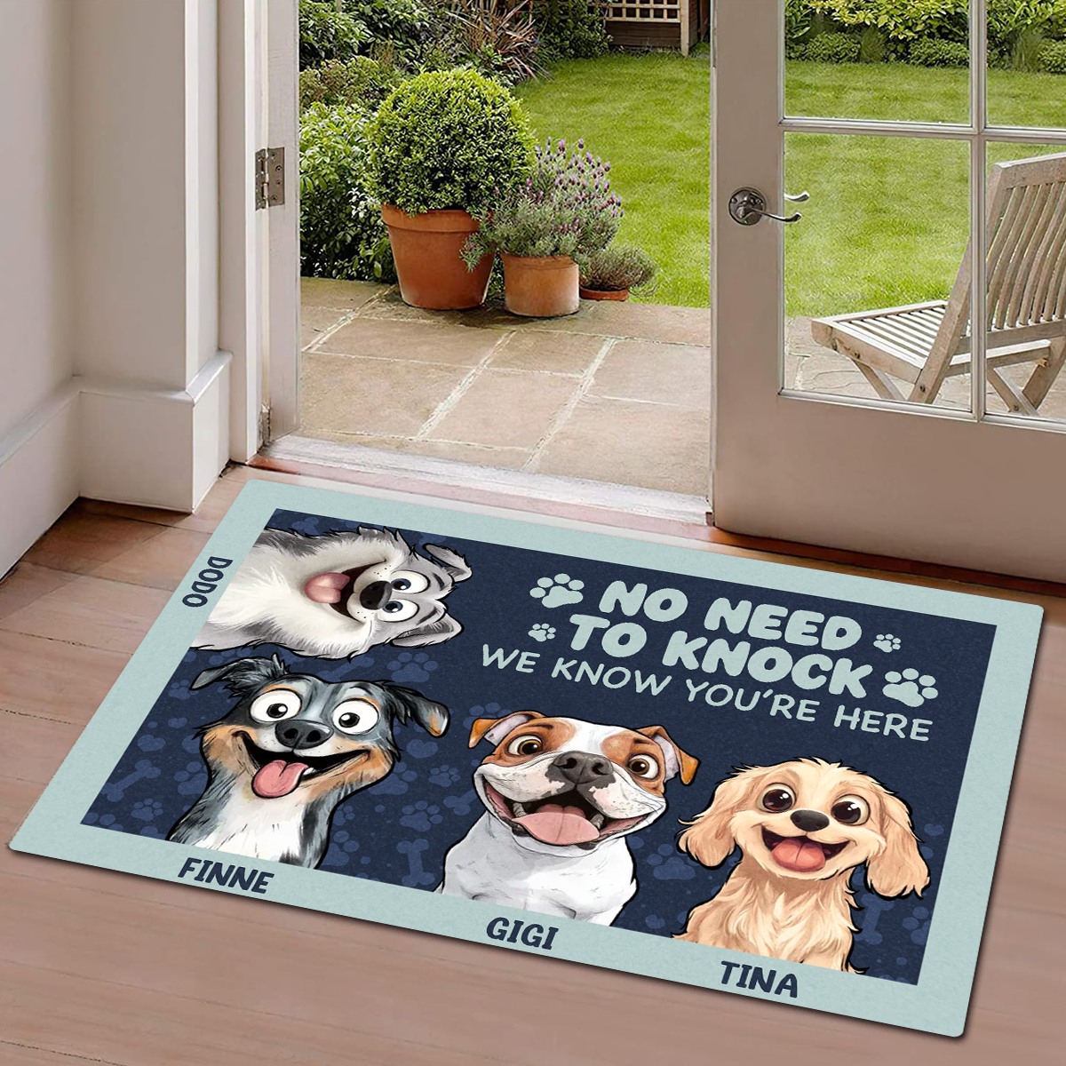 Just Walk In, Your Presence Is Always Felt - Dog Personalized Custom Home Decor Decorative Mat - House Warming Gift For Pet Owners, Pet Lovers