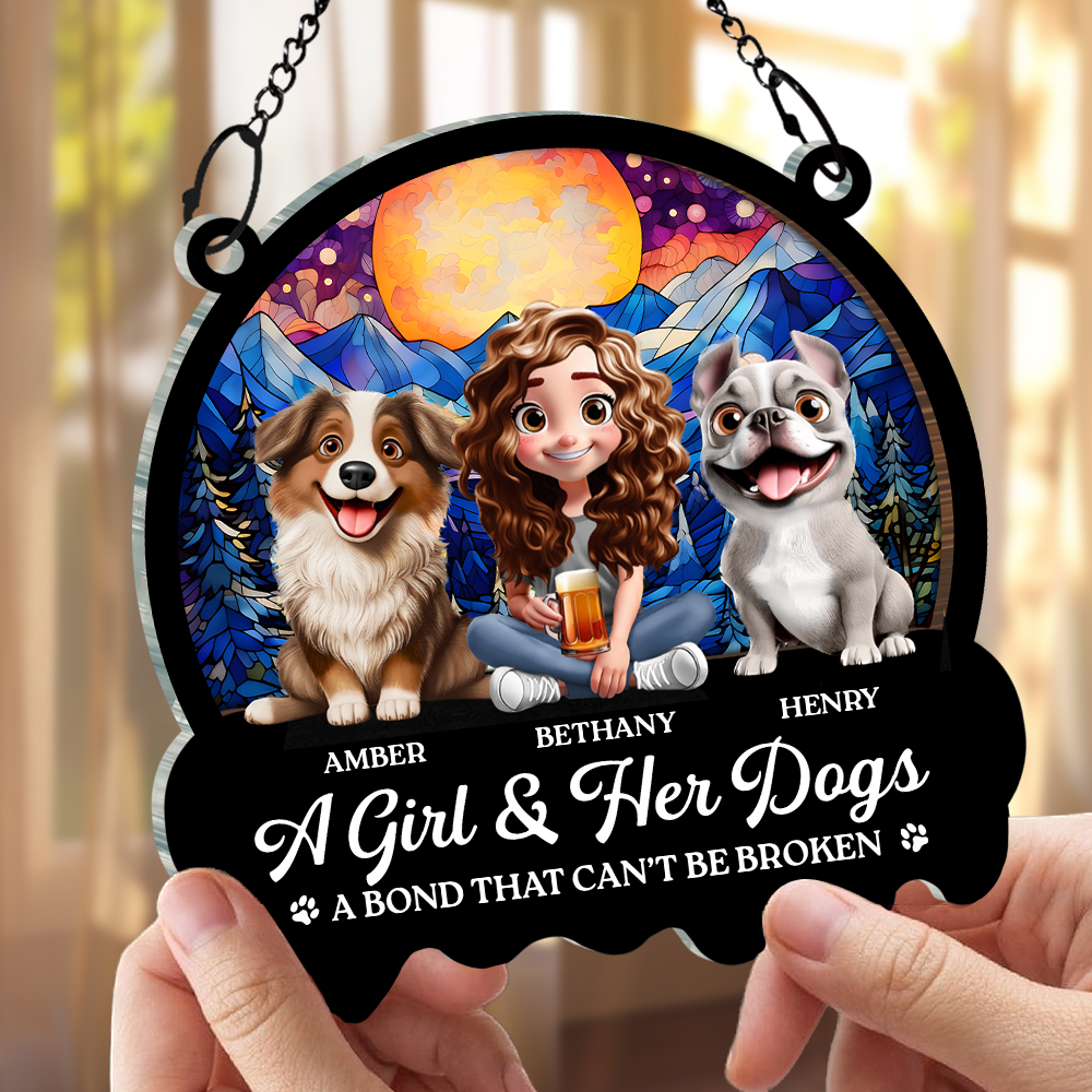 A Bond That Can't Be Broken - Personalized Window Hanging Suncatcher Ornament