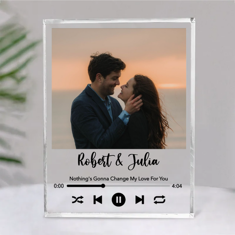 Couple - Custom Favorite Song - Personalized Acrylic Plaque