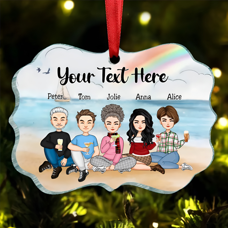 Family - Memorial Family - Personalized Acrylic Ornament
