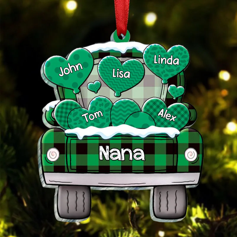 Family - Grandma Truck - Personalized Acrylic Ornament