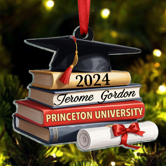 School Graduation - Personalized Custom Shaped Acrylic Ornament