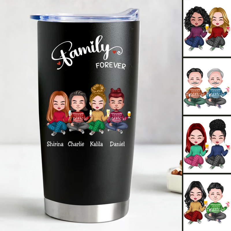 Family Forever Personalized Stainless Steel Tumbler - 20oz