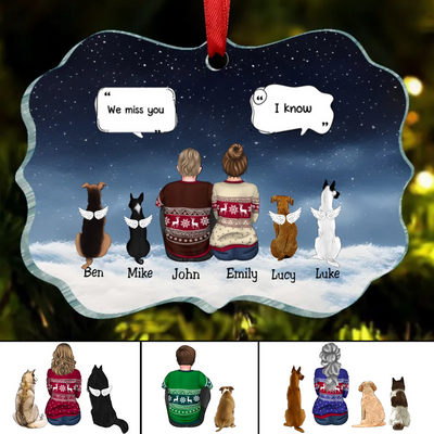 Dog Lovers - I Miss You Memorial Pet – Personalized Acrylic Ornament