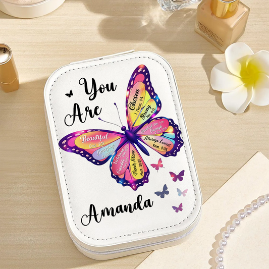 You Are Beautiful Christians - Personalized Makeup Box With LED Mirror