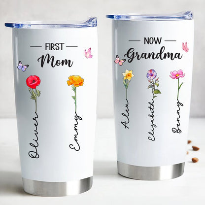 20oz Grandma Vibes - Custom Insulated Tumbler (L) - Makezbright Gifts