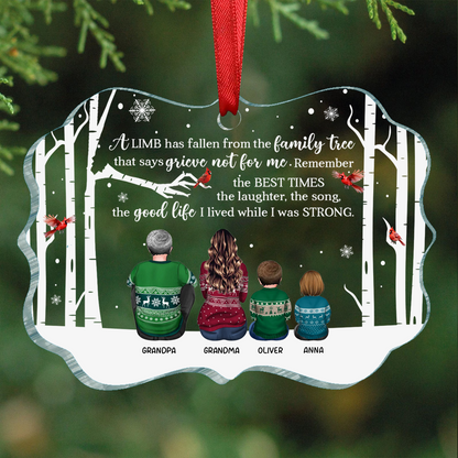 A Limb Has Fallen - Personalized Medallion Acrylic Ornament