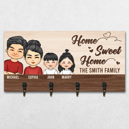 Family - Our Life Our Sweet Home - Personalized Key Holder
