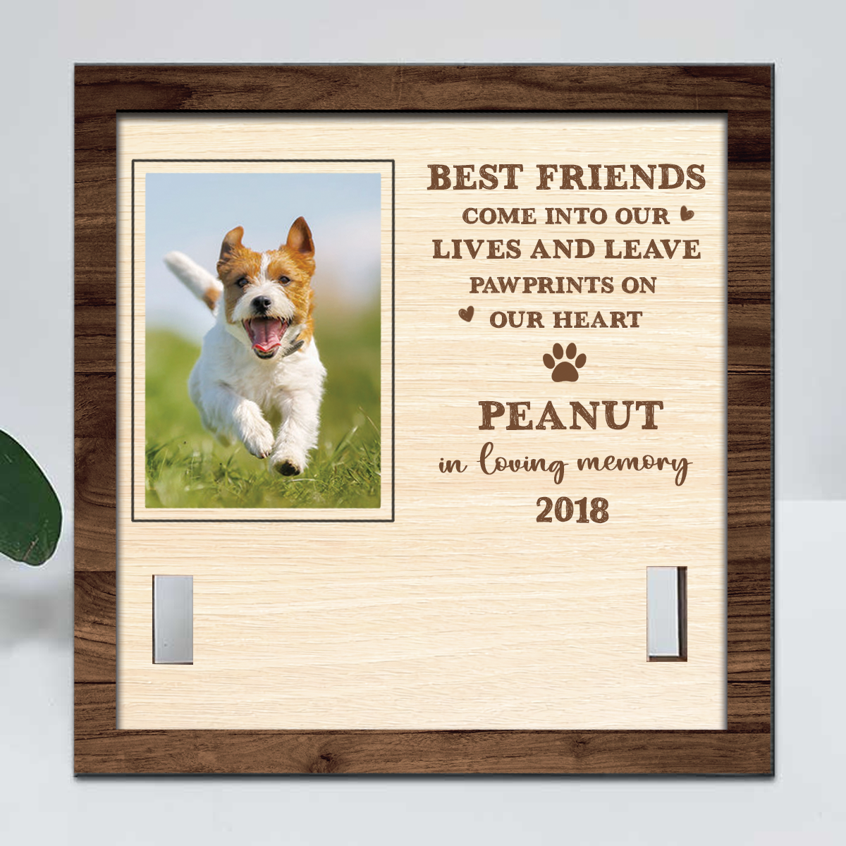 Custom Photo Dog Memorial Picture Frame - Memorial Personalized Custom Pet Loss Sign, Collar Frame - Sympathy Gift, Gift For Pet Owners, Pet Lovers