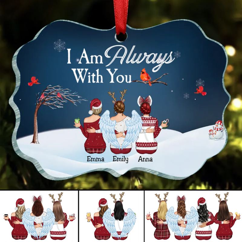 Besties - I Am Always With You - Personalized Acrylic Ornament