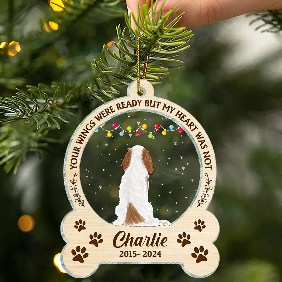 You Were My Favorite Hello And Hardest Goodbye - Personalized Custom Shaped Acrylic Ornament