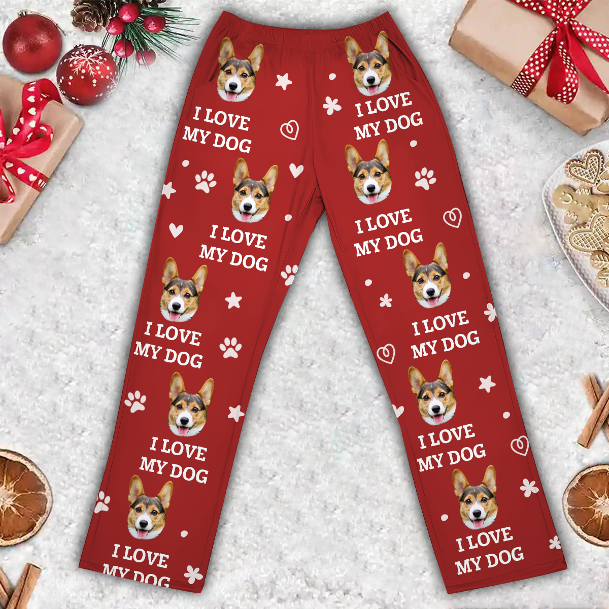 Custom Photo I Love My Fur Babies - Personalized Pajama Pants