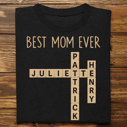 Custom Text Create Your Own Crossword Puzzle Personalized Dark Color Shirt