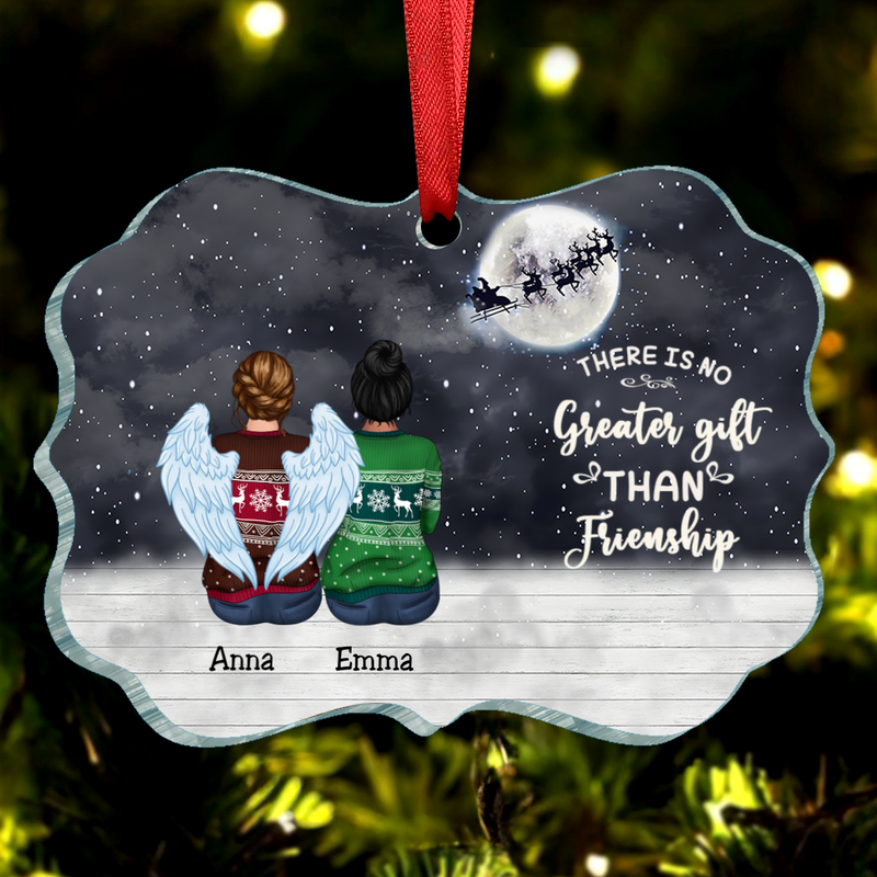 Sisters -  There Is No Greater Gift Than Sisters - Personalized Acrylic Ornament