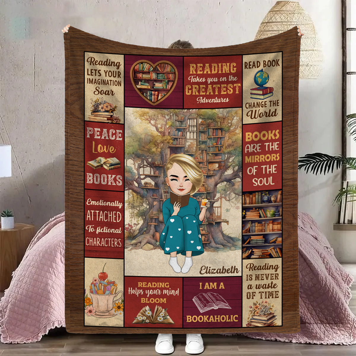 My Reading Blanket - Personalized Fleece Blanket