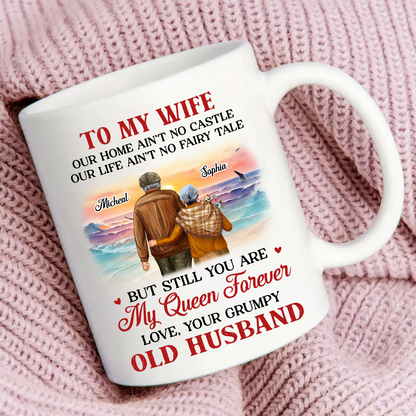 Couple To My Wife Our Home Ain't No Castle - Personalized Mug