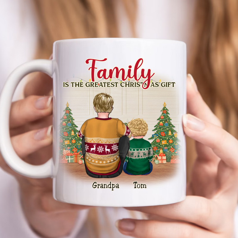 Family - Family Is The Greatest Christmas Gift - Personalized Mug (I)