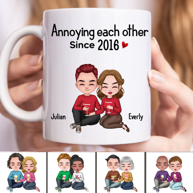 Annoying Each Other Since - Personalized Mug