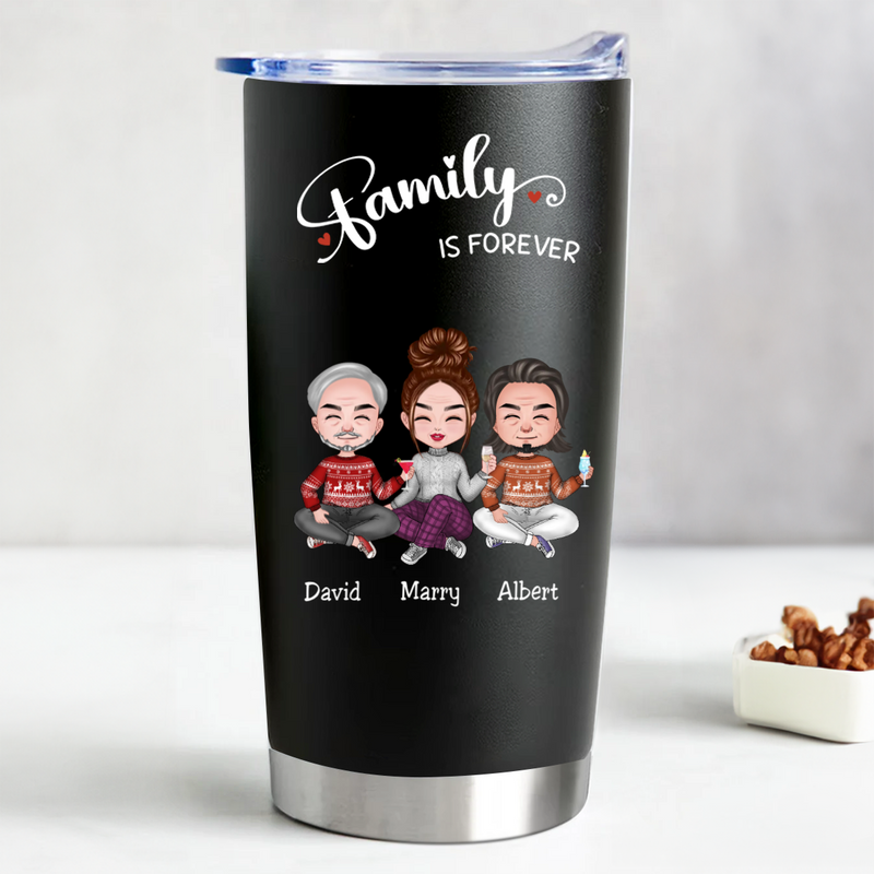 20oz Family Is Forever - Personalized Tumbler (BL)