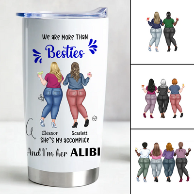 Besties - We Are More Than Besties - Personalized Acrylic Insulated Tumbler