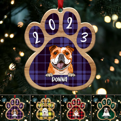 Pet Lovers - Personalized Dog Paw Christmas Ornament - Makezbright Gifts