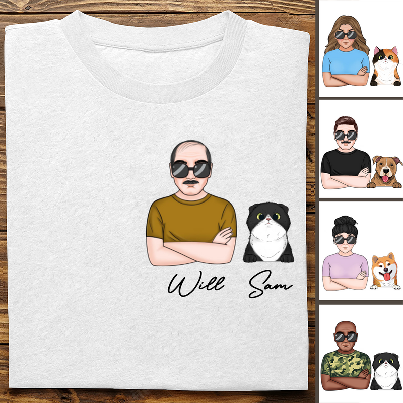 Pet Lovers - Pets In Pocket V2 - Personalized T-shirt