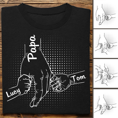 Family - Holding Family's Hands, We Are Always By Your Side V3 - Personalized Unisex T-shirt