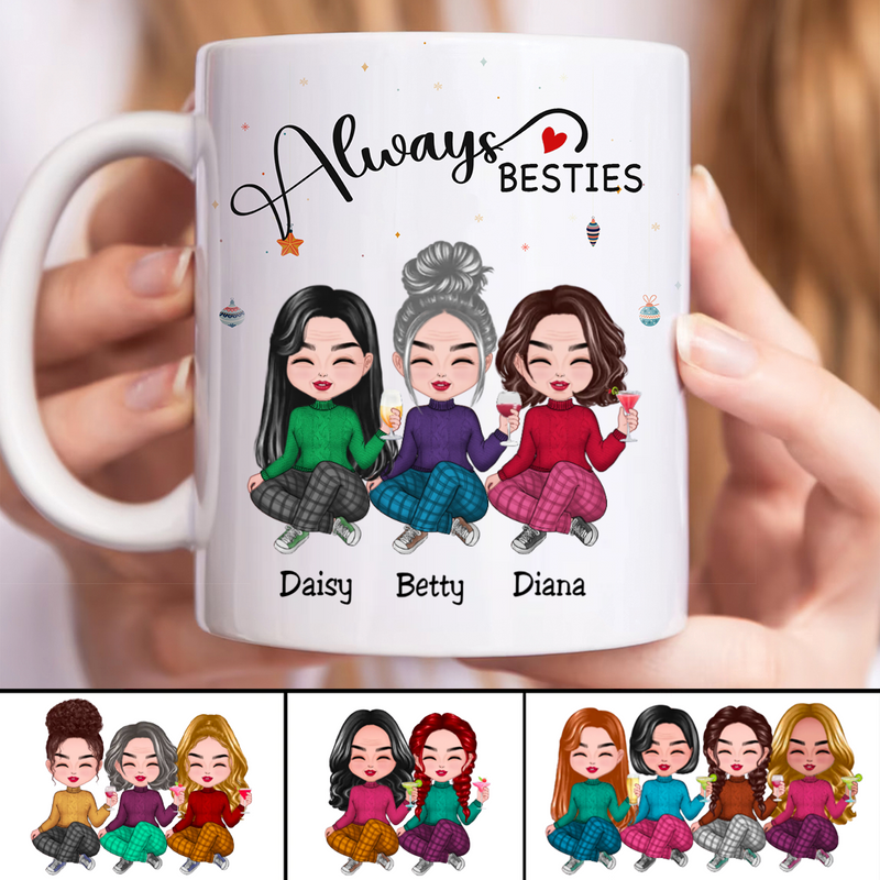 Besties - Always Besties - Personalized Mug (QH)