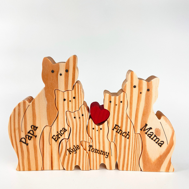 MakeZBright Wooden Cats