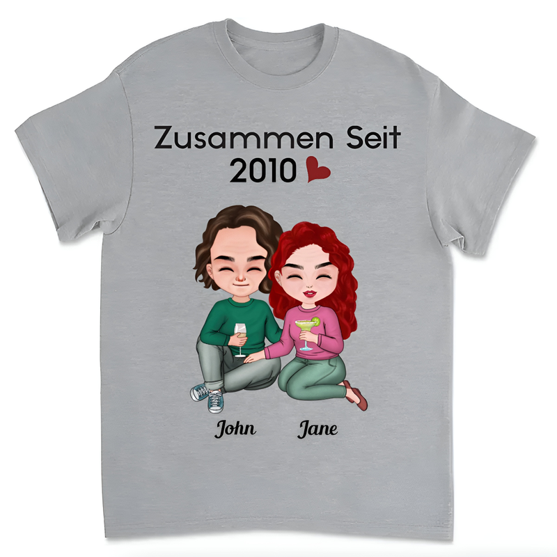 Couple - Together Since - Personalized Unisex T-shirt