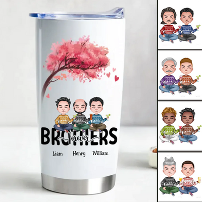 Brothers - Brothers Forever - Personalized Tumbler