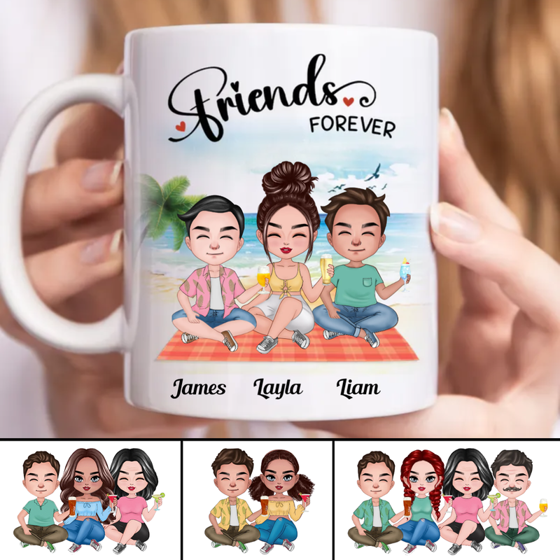 Friends - Friends Forever - Personalized Mug (BB)