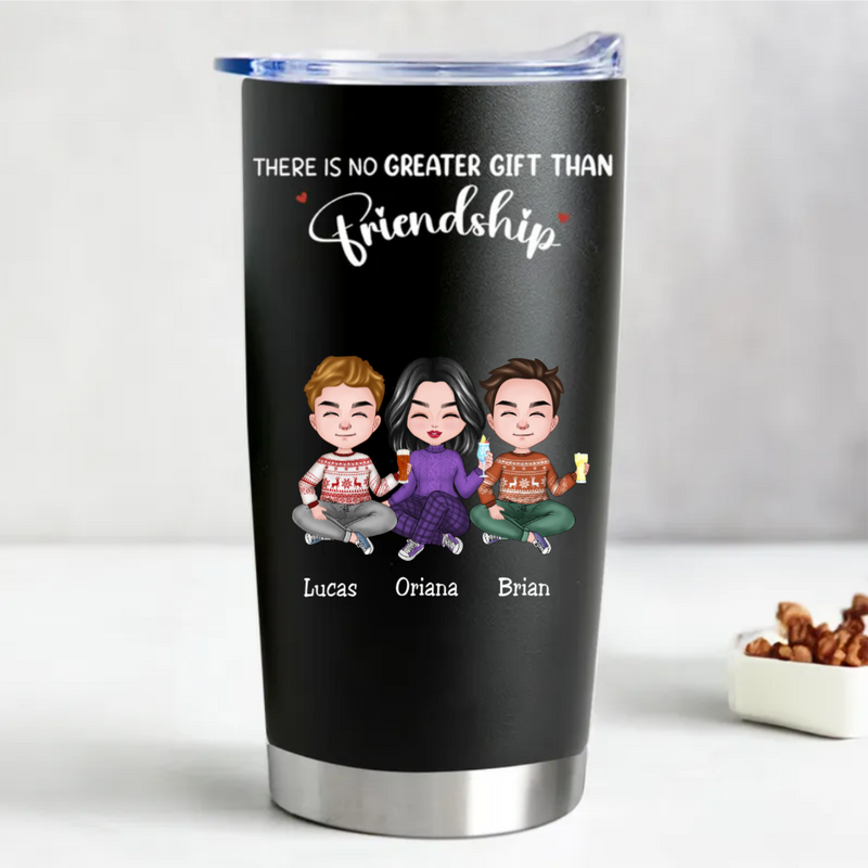 20oz There Is No Greater Gift Than Friendship - Personalized Tumbler (BL)