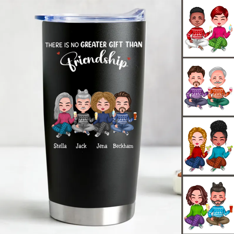 20oz There Is No Greater Gift Than Friendship - Personalized Tumbler (BL)