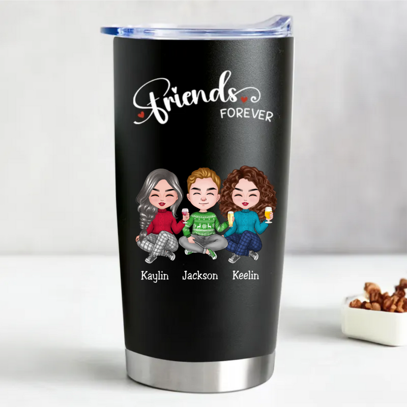 20oz Friends Forever - Personalized Tumbler (BL)
