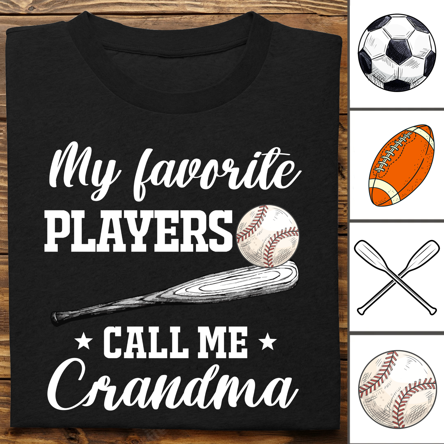 Discover Family - My Favorite Player Calls Me Grandma - Personalized Unisex T-shirt
