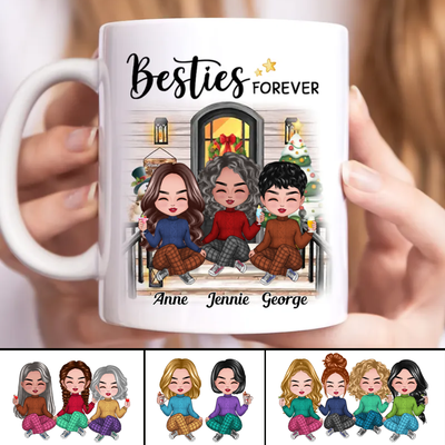 Besties - Besties Forever - Personalized Mug (Ver 2) - Makezbright Gifts