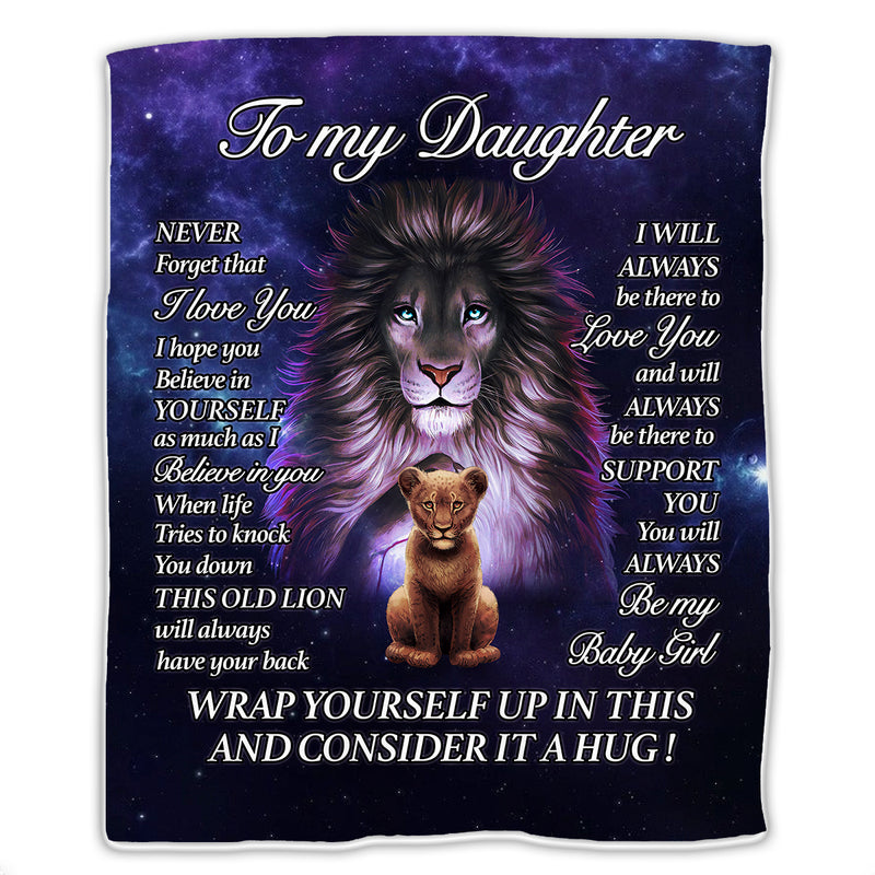 Daughter - Always Be There - Personalized Blanket