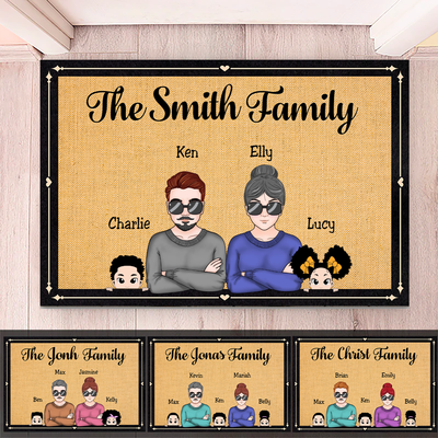 Family - The Family's Name - Personalized Door