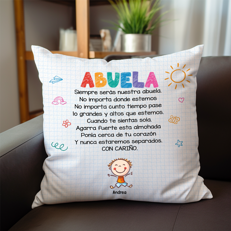 Family - Grandma Spanish Abuela - Personalized Pillow