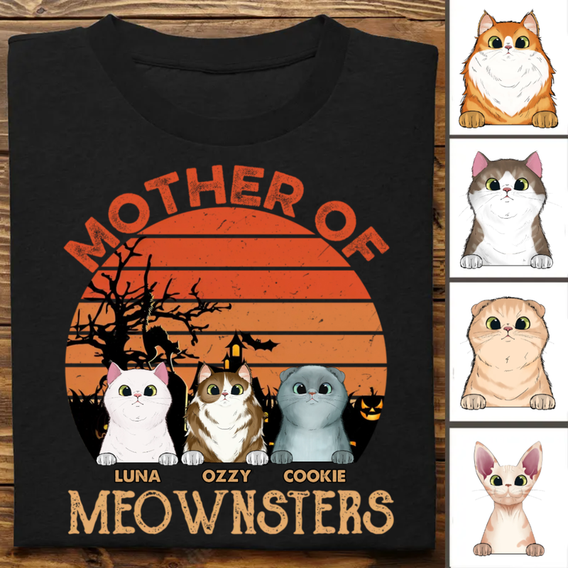 Mother - Mother Of Meownsters - Personalized Unisex T-shirt