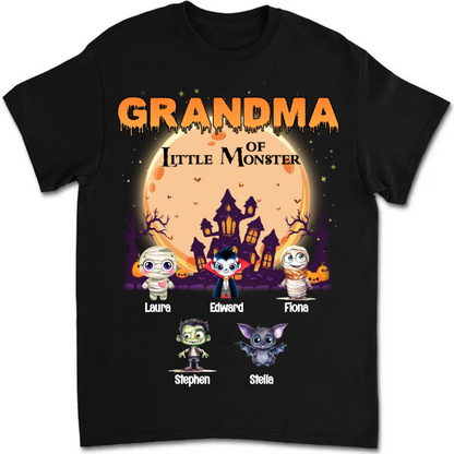 Grandma - Grandma Of Little Halloween Monster - Personalized Unisex T-shirt