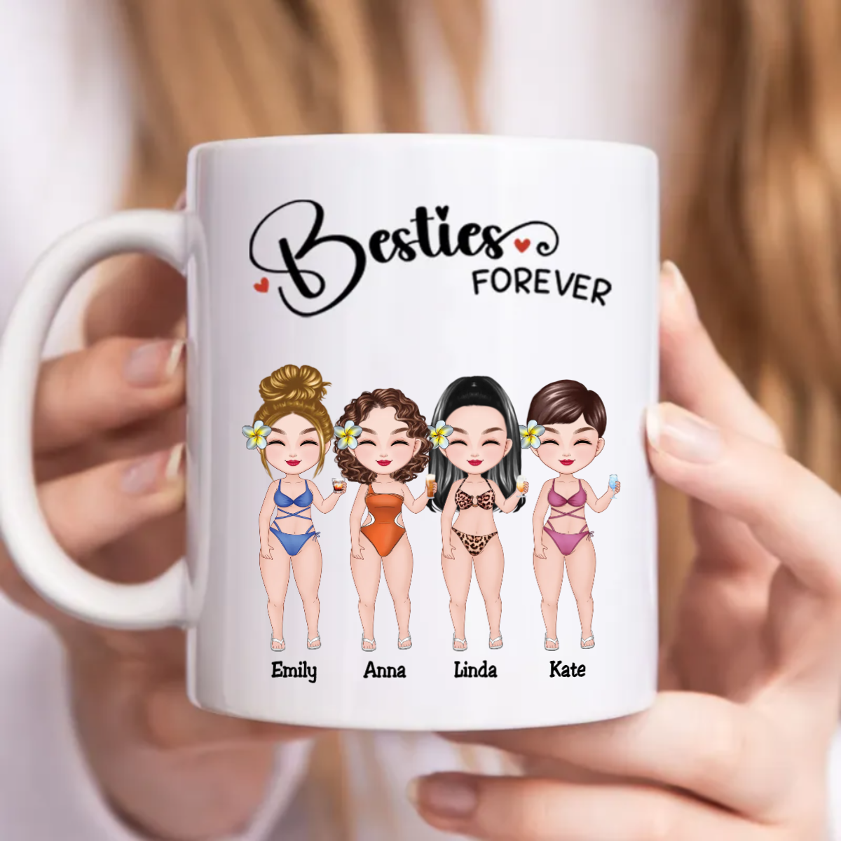 Besties - Besties Forever - Personalized Mug