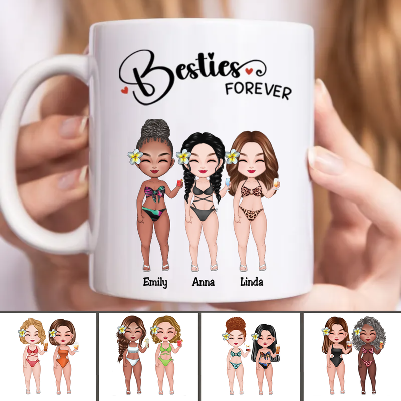 Besties - Besties Forever - Personalized Mug